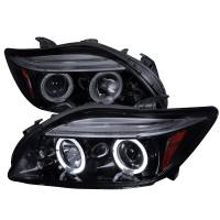 Spec'D Tuning Products - Spec-D 2005-2010 Scion tC Dual Halo Projector Headlights (Glossy Black Housing/Smoke Lens) - Image 1
