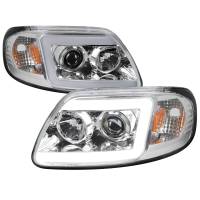 Spec'D Tuning Products - Spec-D 1997-2004 Ford F-150 / 1997-2002 Expedition LED C-Bar Projector Headlights (Chrome Housing/Clear Lens) - Image 1