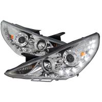 Spec'D Tuning Products - Spec-D 2011-2014 Hyundai Sonata Projector Headlights w/ SMD LED Light Strip (Chrome Housing/Clear Lens) - Image 1