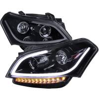 Spec'D Tuning Products - Spec-D 2010-2011 Kia Soul Projector Headlights w/ LED Light Bar & LED Turn Signal Lights (Glossy Black Housing/Smoke Lens) - Image 1