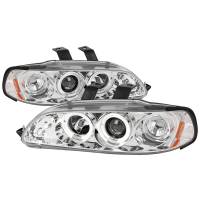 Spec'D Tuning Products - Spec-D 1992-1995 Honda Civic Dual Halo Projector Headlights (Chrome Housing/Clear Lens) - Image 1
