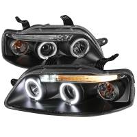 Spec'D Tuning Products - Spec-D 2004-2008 Chevrolet Aveo Dual Halo Projector Headlights (Matte Black Housing/Clear Lens) - Image 1