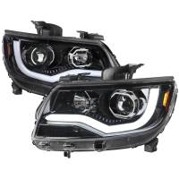 Spec'D Tuning Products - Spec-D 2015-2021 Chevrolet Colorado LED Bar Projector Headlights (Glossy Black Housing/Clear Lens) - Image 1