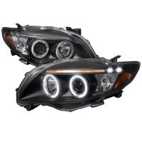 Spec'D Tuning Products - Spec-D 2009-2010 Toyota Corolla Dual Halo Projector Headlights (Matte Black Housing/Clear Lens) - Image 1