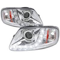 Spec'D Tuning Products - Spec-D 1997-2004 Ford F-150 / 1997-2002 Expedition Projector Headlights w/ SMD LED Light Strip (Chrome Housing/Clear Lens) - Image 1