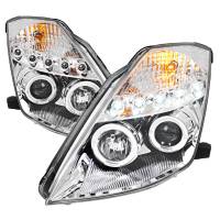 Spec'D Tuning Products - Spec-D 2003-2005 Nissan 350Z Dual Halo Projector Headlights (Chrome Housing/Clear Lens) - Image 1
