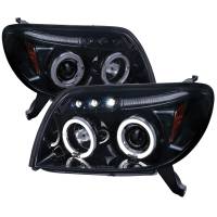 Spec'D Tuning Products - Spec-D 2003-2005 Toyota 4Runner Dual Halo Projector Headlights (Glossy Black Housing/Smoke Lens) - Image 1