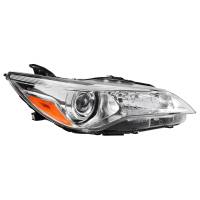 Spec'D Tuning Products - Spec-D 2015-2017 Toyota Camry Projector Headlight w/ Amber Reflector - Passenger Side Only (Chrome Housing/Clear Lens) - Image 1