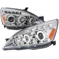 Spec'D Tuning Products - Spec-D 2003-2007 Honda Accord Dual Halo Projector Headlights (Chrome Housing/Clear Lens) - Image 1