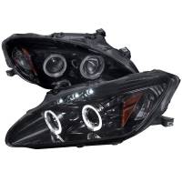 Spec'D Tuning Products - Spec-D 2000-2003 Honda S2000 AP1 Dual Halo Projector Headlights (Glossy Black Housing/Smoke Lens) - Image 1