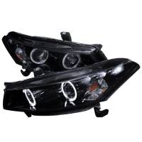 Spec'D Tuning Products - Spec-D 2008-2012 Honda Accord Coupe Dual Halo Projector Headlights (Glossy Black Housing/Smoke Lens) - Image 1