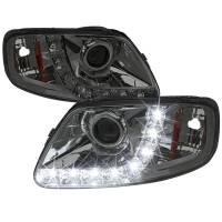 Spec'D Tuning Products - Spec-D 1997-2004 Ford F-150 / 1997-2002 Expedition Projector Headlights w/ SMD LED Light Strip (Chrome Housing/Smoke Lens) - Image 1