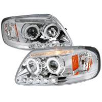 Spec'D Tuning Products - Spec-D 1997-2004 Ford F-150 / 1997-2002 Expedition Dual Halo Projector Headlights (Chrome Housing/Clear Lens) - Image 1