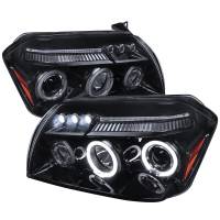 Spec'D Tuning Products - Spec-D 2005-2007 Dodge Magnum Dual Halo Projector Headlights (Glossy Black Housing/Smoke Lens) - Image 1