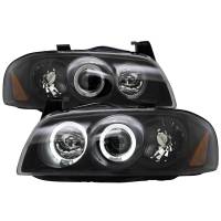 Spec'D Tuning Products - Spec-D 2004-2006 Nissan Sentra Dual Halo Projector Headlights (Matte Black Housing/Clear Lens) - Image 1