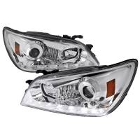 Spec'D Tuning Products - Spec-D 2001-2005 Lexus IS300 Projector Headlights w/ LED Light Strip & LED Turn Signal Lights (Chrome Housing/Clear Lens) - Image 1