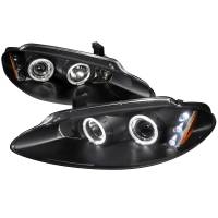 Spec'D Tuning Products - Spec-D 1998-2004 Dodge Intrepid Dual Halo Projector HeadLights (Matte Black Housing/Clear Lens) - Image 1