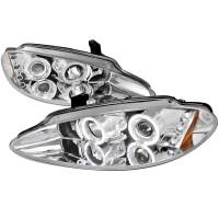 Spec'D Tuning Products - Spec-D 1998-2004 Dodge Intrepid Dual Halo Projector HeadLights (Chrome Housing/Clear Lens) - Image 1