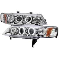 Spec'D Tuning Products - Spec-D 1994-1997 Honda Accord Dual Halo Projector Headlights (Chrome Housing/Clear Lens) - Image 1