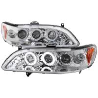 Spec'D Tuning Products - Spec-D 1998-2002 Honda Accord Dual Halo Projector Headlights (Chrome Housing/Clear Lens) - Image 1