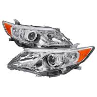 Spec'D Tuning Products - Spec-D 2012-2014 Toyota Camry Projector Headlights w/ Amber Reflectors (Chrome Housing/Clear Lens) - Image 1