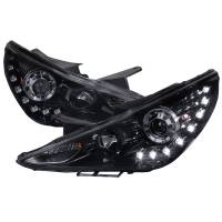 Spec'D Tuning Products - Spec-D 2011-2014 Hyundai Sonata Projector Headlights w/ SMD LED Light Strip (Chrome Housing/Smoke Lens) - Image 1