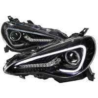 Spec'D Tuning Products - Spec-D 2012-2017 Scion FRS/ Toyota 86 LED Bar Projector Headlights w/ LED Turn Signal Lights (Jet Black Housing/Clear Lens) - Image 1