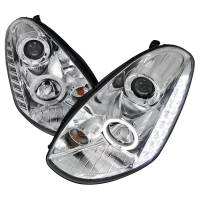 Spec'D Tuning Products - Spec-D 2005-2006 Infiniti G35 Sedan Halo Projector Headlights (Chrome Housing/Clear Lens) - Image 1