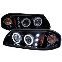 Spec'D Tuning Products - Spec-D 2000-2005 Chevrolet Impala Dual Halo Projector Headlights (Glossy Black Housing/Smoke Lens) - Image 1