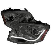 Spec'D Tuning Products - Spec-D 1999-2006 Audi TT LED Bar Projector Headlights (Chrome Housing/Smoke Lens) - Image 1