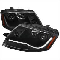 Spec'D Tuning Products - Spec-D 1999-2006 Audi TT LED Bar Projector Headlights (Matte Black Housing/Clear Lens) - Image 1