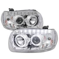 Spec'D Tuning Products - Spec-D 2005-2007 Ford Escape Dual Halo Projector Headlights w/ SMD LED Light Strip (Chrome Housing/Clear Lens) - Image 1