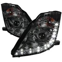 Spec'D Tuning Products - Spec-D 2006-2009 Nissan 350Z SMD LED Light Strip Projector Headlights (Chrome Housing/Smoke Lens) - Image 1
