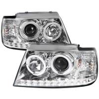 Spec'D Tuning Products - Spec-D 2002-2005 Ford Explorer Dual Halo Projector Headlights (Chrome Housing/Clear Lens) - Image 1