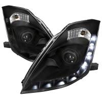 Spec'D Tuning Products - Spec-D 2006-2009 Nissan 350Z SMD LED Light Strip Projector Headlights (Matte Black Housing/Clear Lens) - Image 1