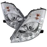 Spec'D Tuning Products - Spec-D 2006-2009 Nissan 350Z SMD LED Light Strip Projector Headlights (Chrome Housing/Clear Lens) - Image 1