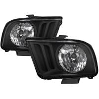 Spec'D Tuning Products - Spec-D 2005-2009 Ford Mustang Factory Style Headlights (Matte Black Housing/Clear Lens) - Image 1
