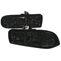 Spec'D Tuning Products - Spec-D 1998-2004 Chevrolet S10/Blazer Factory Style Headlights (Chrome Housing/Smoke Lens) - Image 1