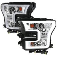 Spec'D Tuning Products - Spec-D 2015-2017 Ford F-150 LED Bar Projector Headlights (Chrome Housing/Clear Lens) - Image 1