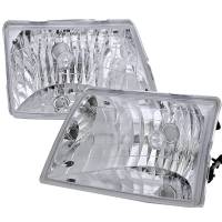 Spec'D Tuning Products - Spec-D 1998-2000 Ford Ranger Factory Style Crystal Headlights (Chrome Housing/Clear Lens) - Image 1