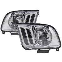 Spec'D Tuning Products - Spec-D 2005-2009 Ford Mustang Factory Style Headlights (Chrome Housing/Clear Lens) - Image 1