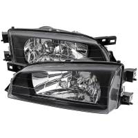 Spec'D Tuning Products - Spec-D 1995-2001 Subaru Impreza Factory Style Crystal Headlights (Matte Black Housing/Clear Lens) - Image 1