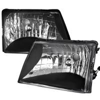 Spec'D Tuning Products - Spec-D 1998-2000 Ford Ranger Factory Style Crystal Headlights (Matte Black Housing/Clear Lens) - Image 1