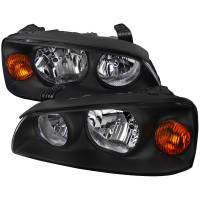 Spec'D Tuning Products - Spec-D 2004-2006 Hyundai Elantra Crystal Headlights w/ Amber Reflectors (Black Housing/Clear Lens) - Image 1
