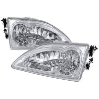Spec'D Tuning Products - Spec-D 1994-1998 Ford Mustang Factory Style Headlights (Chrome Housing/Clear Lens) - Image 1