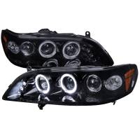 Spec'D Tuning Products - Spec-D 1998-2002 Honda Accord Dual Halo Projector Headlights (Glossy Black Housing/Smoke Lens) - Image 1