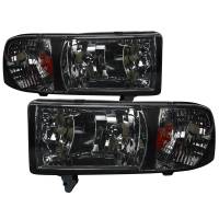 Spec'D Tuning Products - Spec-D 1994-2001 Dodge RAM 1500/ 1994-2002 RAM 2500 3500 Factory Style Headlights (Chrome Housing/Smoke Lens) - Image 1