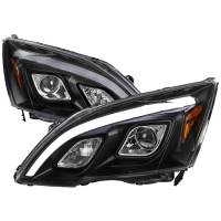 Spec'D Tuning Products - Spec-D 2007-2011 Honda CRV LED Bar Projector Headlights (Matte Black Housing/Clear Lens) - Image 1