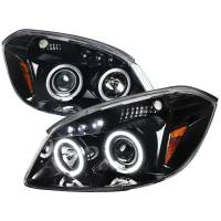 Spec'D Tuning Products - Spec-D 2005-2010 Chevrolet Cobalt Pontiac G5/Pursuit Dual Halo Projector Headlights (Jet Black Housing/Clear Lens) - Image 1