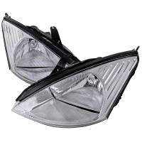 Spec'D Tuning Products - Spec-D 2000-2004 Ford Focus Factory Style Crystal Headlights (Chrome Housing/Clear Lens) - Image 1